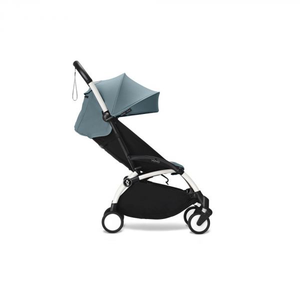 Poussette trio YOYO 3 - Châssis blanc Pack 6+ siège auto car seat by Besafe + Nacelle Aqua