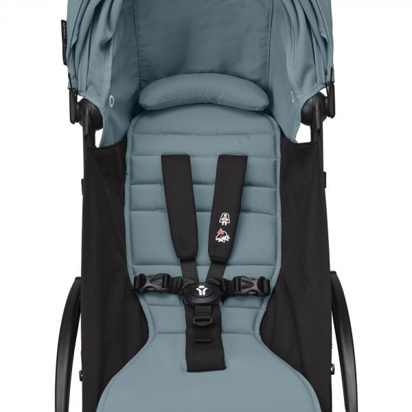 Poussette trio YOYO 3 - Châssis blanc Pack 6+ siège auto car seat by Besafe + Nacelle Aqua