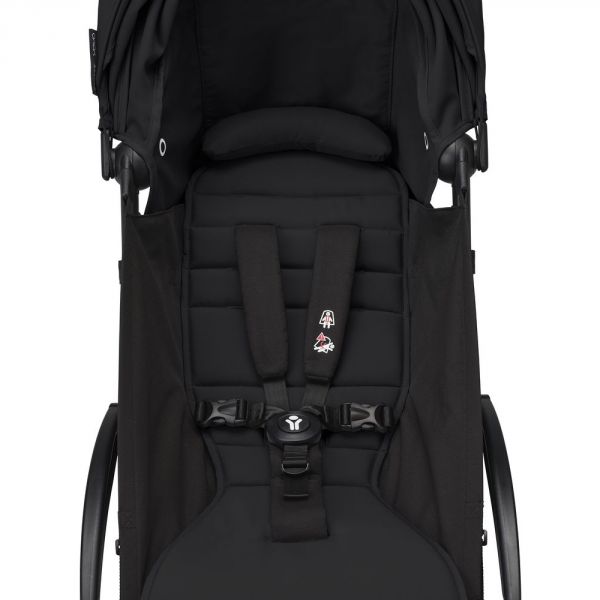 Poussette trio YOYO 3 - Châssis blanc Pack 6+ siège auto car seat by Besafe + Nacelle Noir