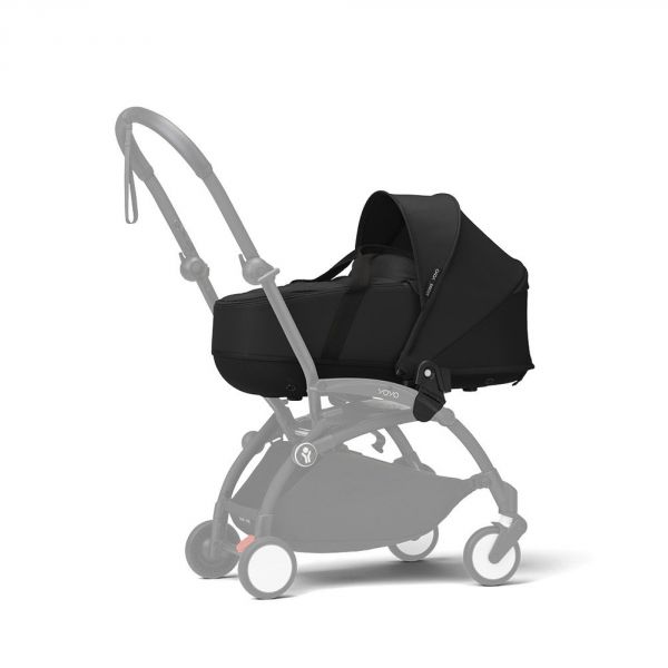 Poussette trio YOYO 3 - Châssis blanc Pack 6+ siège auto car seat by Besafe + Nacelle Noir