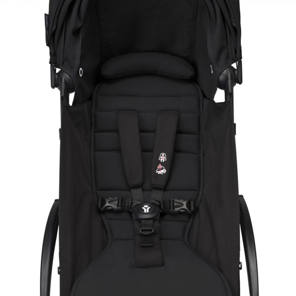 Poussette trio YOYO 3 - Châssis blanc Pack 6+ siège auto car seat by Besafe + Nacelle Noir