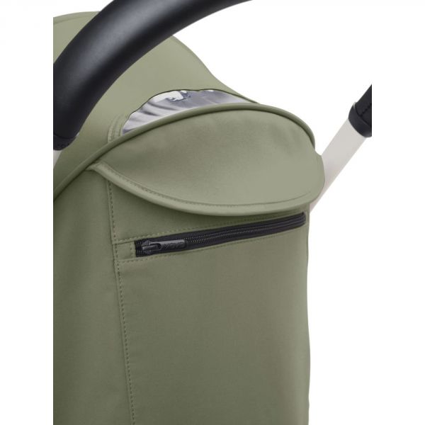 Poussette trio YOYO 3 - Châssis blanc Pack 6+ siège auto car seat by Besafe + Nacelle Olive