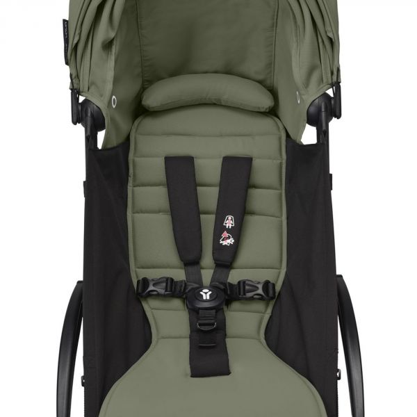 Poussette trio YOYO 3 - Châssis blanc Pack 6+ siège auto car seat by Besafe + Nacelle Olive