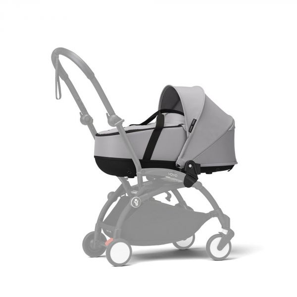 Poussette trio YOYO 3 - Châssis blanc Pack 6+ siège auto car seat by Besafe + Nacelle Stone