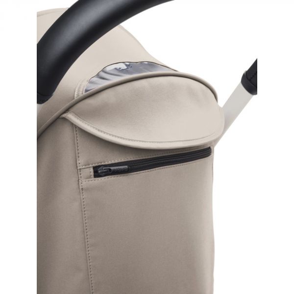 Poussette trio YOYO 3 - Châssis blanc Pack 6+ siège auto car seat by Besafe + Nacelle Taupe