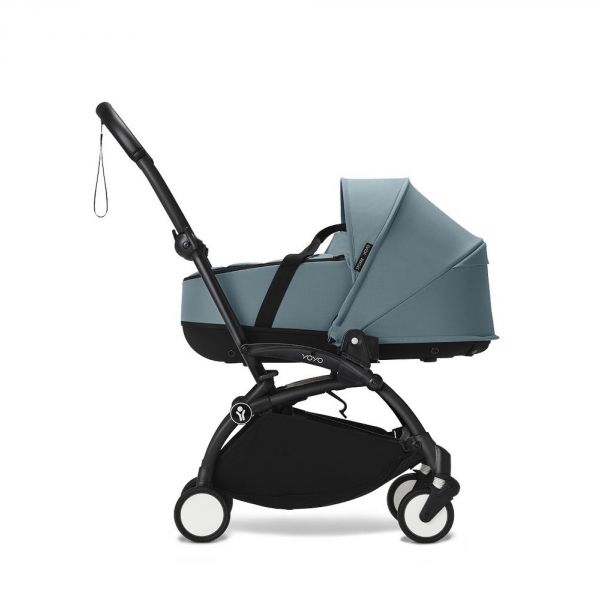 Poussette trio YOYO 3 - Châssis noir Pack 6+ siège auto car seat by Besafe + Nacelle Aqua