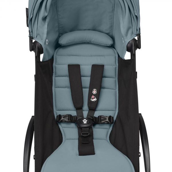 Poussette trio YOYO 3 - Châssis noir Pack 6+ siège auto car seat by Besafe + Nacelle Aqua