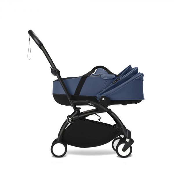 Poussette trio YOYO 3 - Châssis noir Pack 6+ siège auto car seat by Besafe + Nacelle Bleu Air France