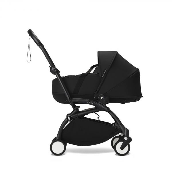 Poussette trio YOYO 3 - Châssis noir Pack 6+ siège auto car seat by Besafe + Nacelle Noir