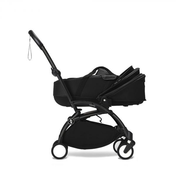 Poussette trio YOYO 3 - Châssis noir Pack 6+ siège auto car seat by Besafe + Nacelle Noir