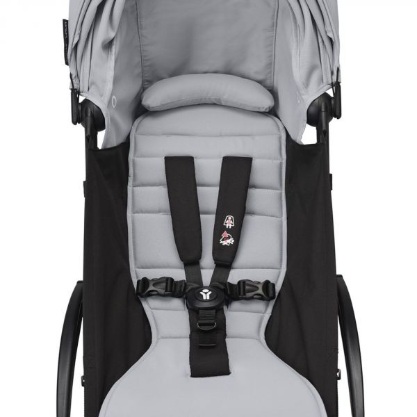 Poussette trio YOYO 3 - Châssis noir Pack 6+ siège auto car seat by Besafe + Nacelle Stone