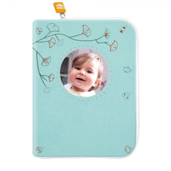 Protège carnet de santé bébé Turquoise Photo