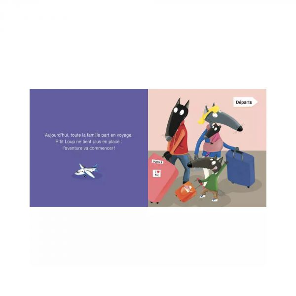 Livre enfant P'tit Loup part en voyage