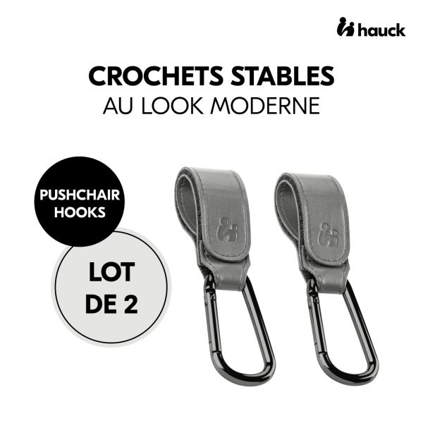 Crochets pour poussette Grey