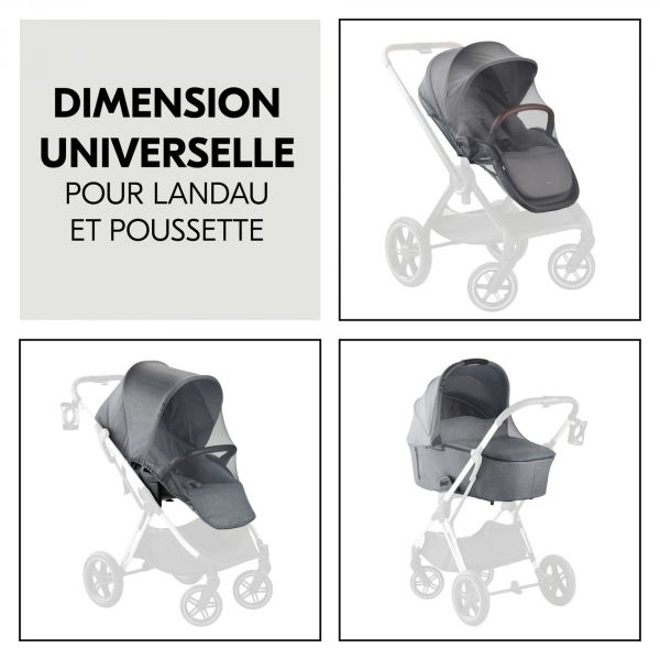 Moustiquaire universelle pour poussette Grey