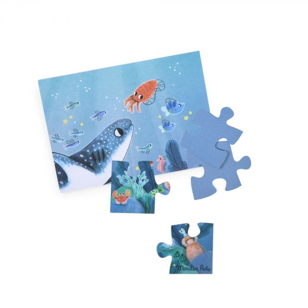 Puzzle phosphorescent Les aventures de Paulie - Sous la mer 24 pièces