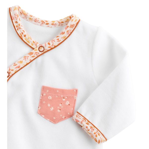 Pyjama bébé blanc 1 mois Esmée