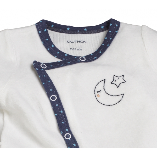 Pyjama bébé blanc 3 mois Merlin