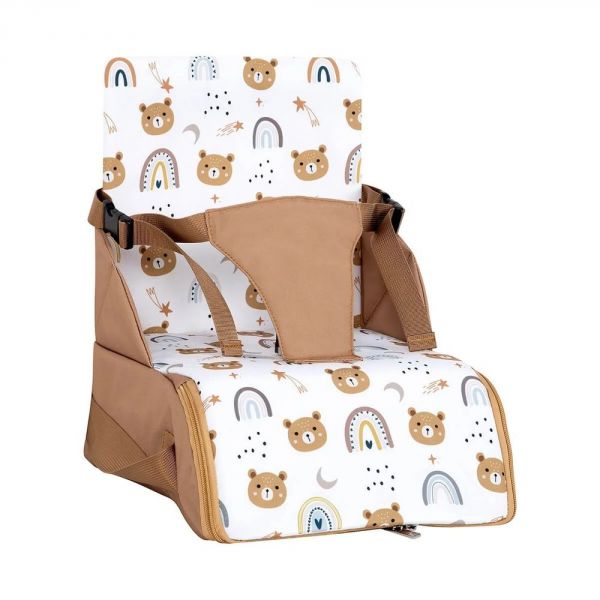 Réhausseur pour chaise bébé nomade Oursons camel