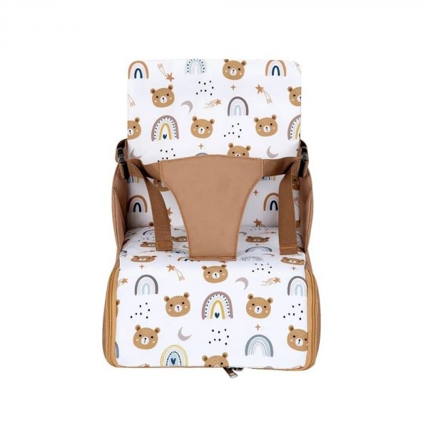 Réhausseur pour chaise bébé nomade Oursons camel