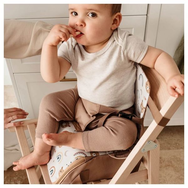 Réhausseur pour chaise bébé nomade Oursons camel