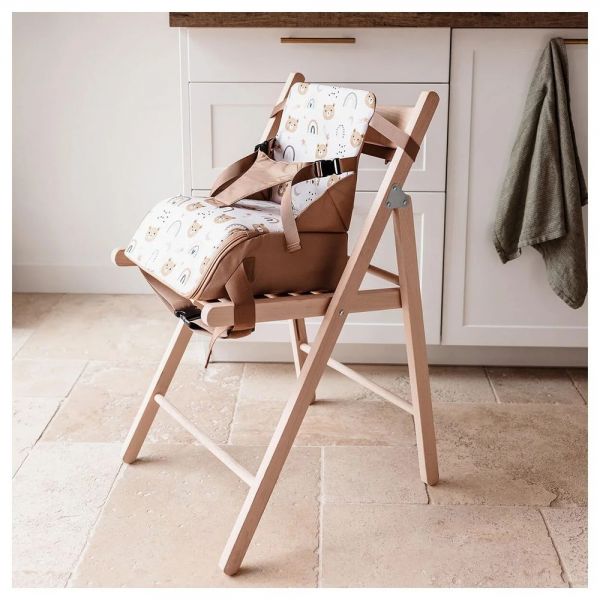 Réhausseur pour chaise bébé nomade Oursons camel