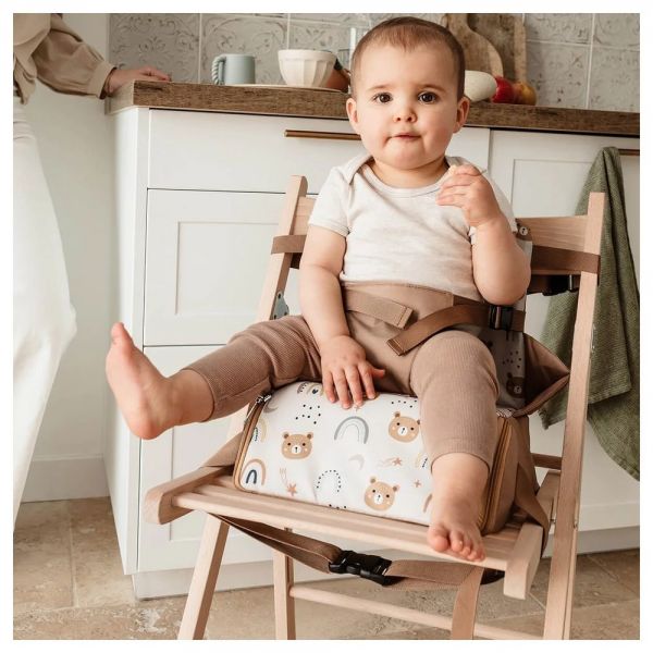 Réhausseur pour chaise bébé nomade Oursons camel