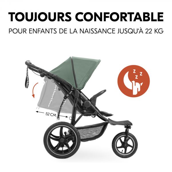 Poussette 3 roues Runner 3 Jungle Green