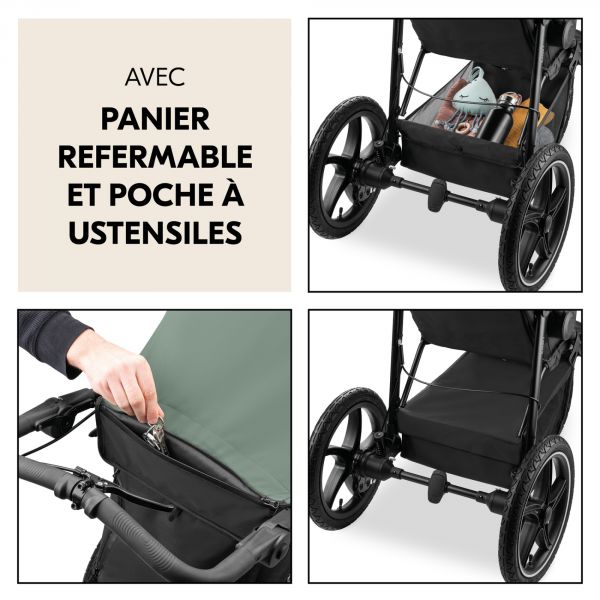 Poussette 3 roues Runner 3 Jungle Green