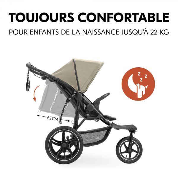 Poussette 3 roues Runner 3 Olive