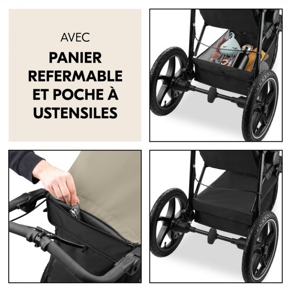 Poussette 3 roues Runner 3 Olive