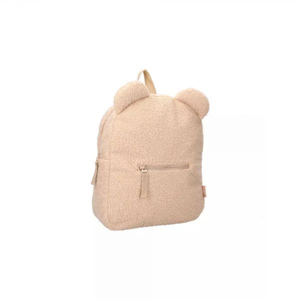 Sac à dos enfant Ourson Bouclette Beige