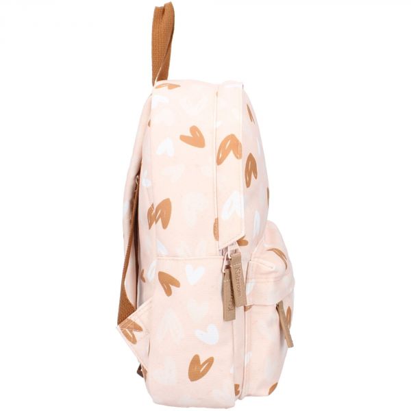 Sac à dos enfant Loving Days Cœurs Rose et Caramel