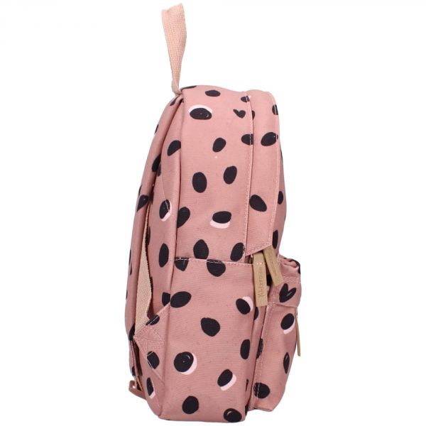 Sac à dos enfant Loving Days Cœurs et Pois Vieux Rose