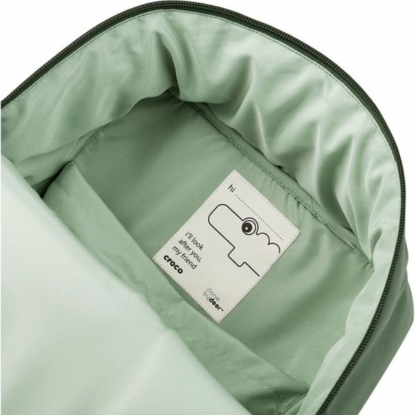 Sac à dos matelassé enfant Croco Vert