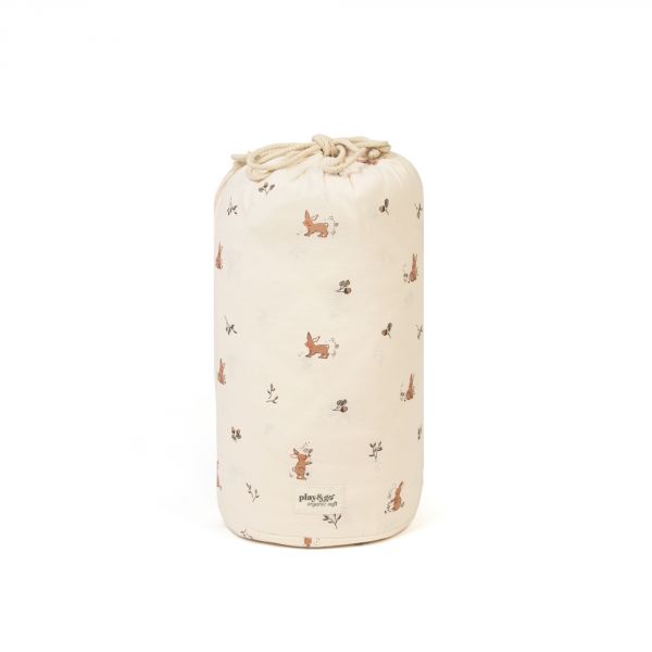 Sac à jouets / tapis d'éveil 2 en 1 en coton Bio Soft Rabbit