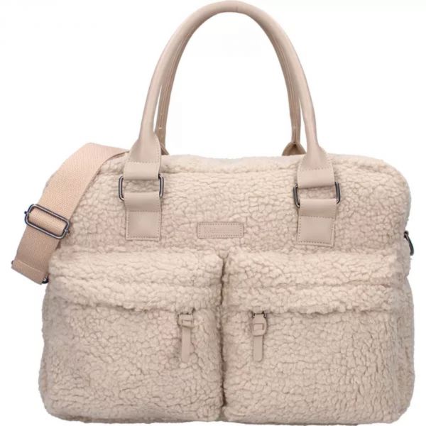 Sac à langer avec matelas à langer Hello Little One Bouclettes Beige