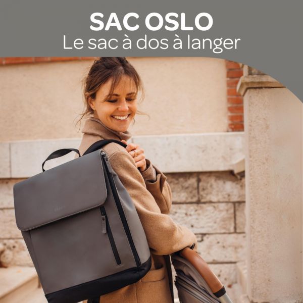 Sac à langer Oslo Gris minéral