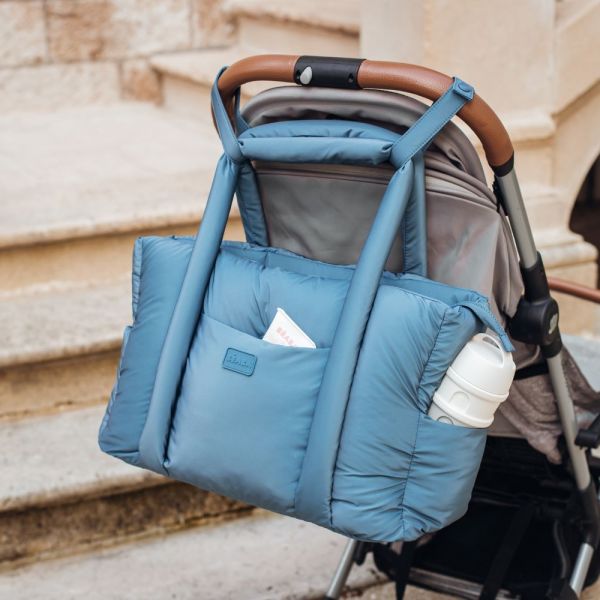 Sac à langer Paris Puffy bleu baltique