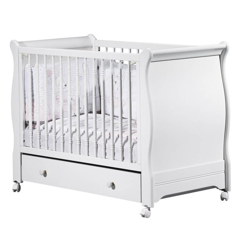 Sauthon Meubles Lit Bebe 60x1 Elodie Blanc Made In Bebe