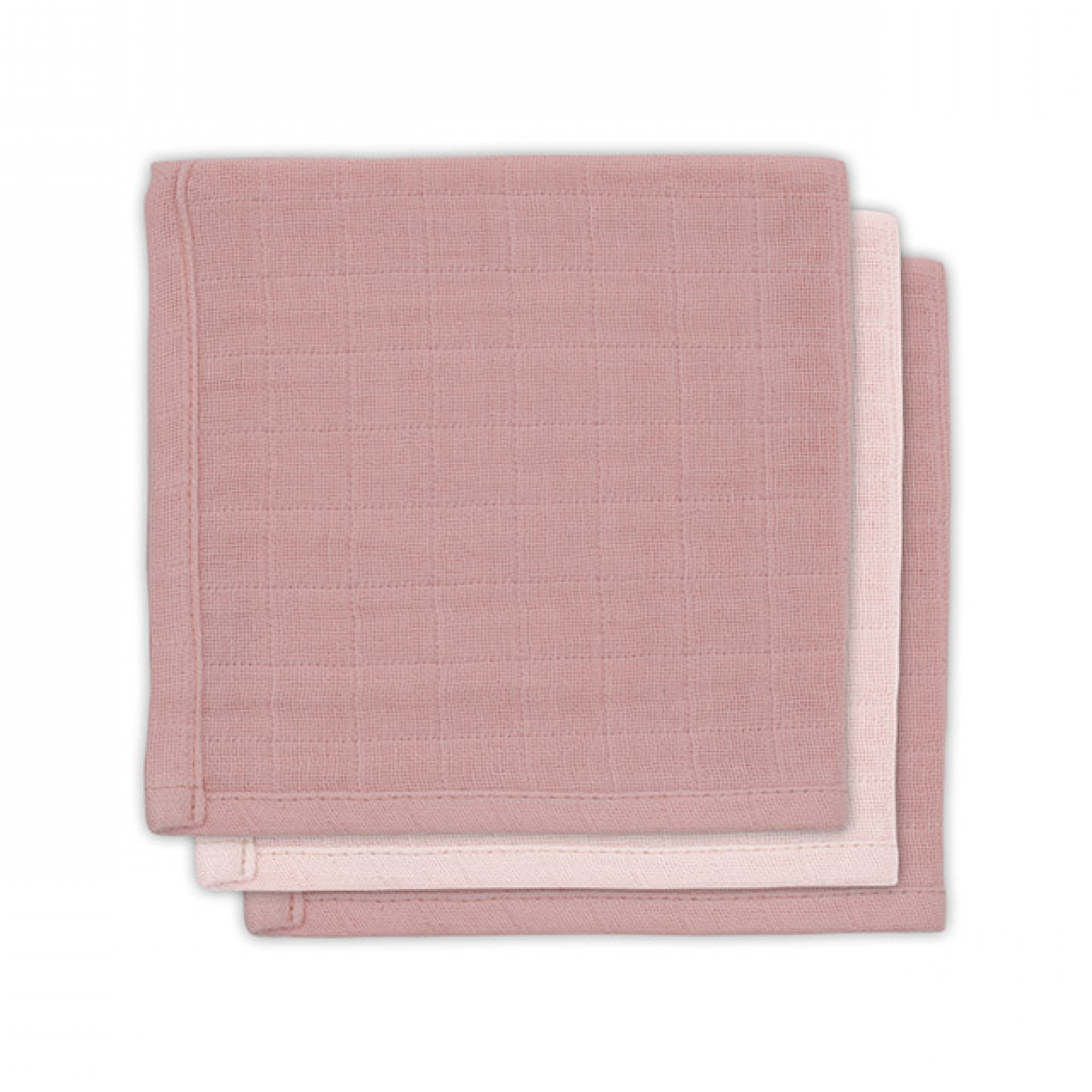 Jollein Lot De 3 Serviettes De Table En Bambou Pale Pink Made In Bebe