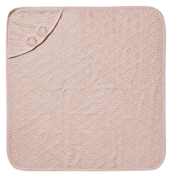 Serviette de bain bébé Vieux Rose