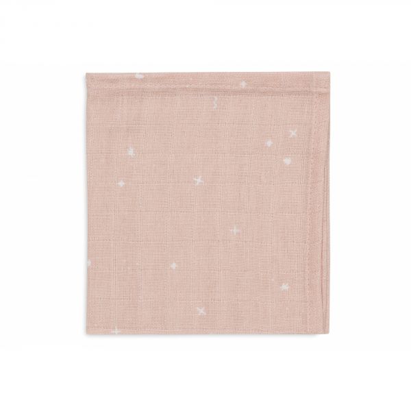 Lot de 3 langes en coton 31 x 31 cm Twinkling Wild Rose