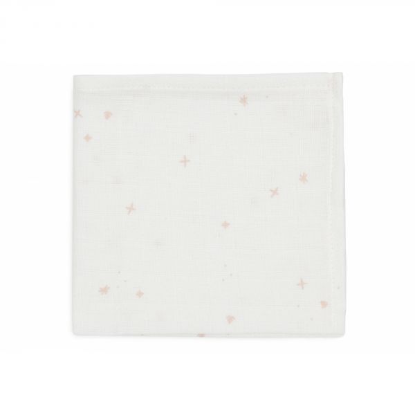 Lot de 3 langes en coton 31 x 31 cm Twinkling Wild Rose