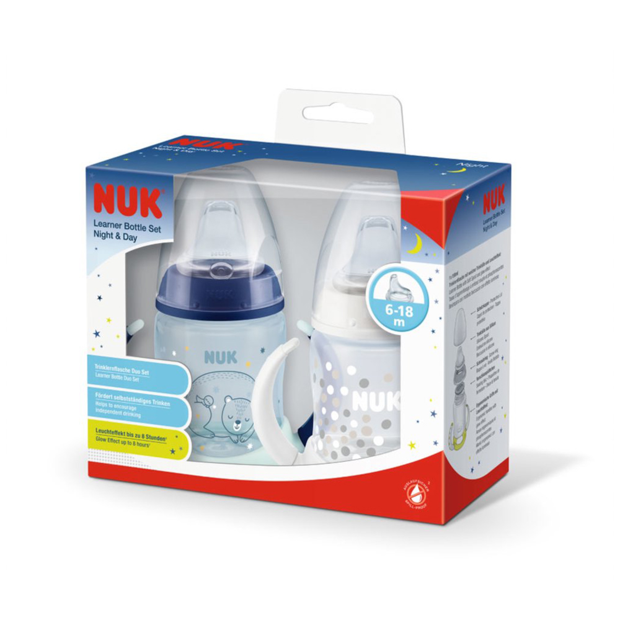 Nuk Lot De 2 Tasses D Apprentissage Fc 150 Ml 6m Garcon Made In Bebe