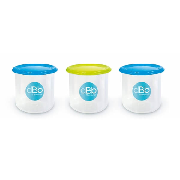 Dbb Remond Lot De 3 Pots De Congelation Bleu Et Vert Made In Bebe