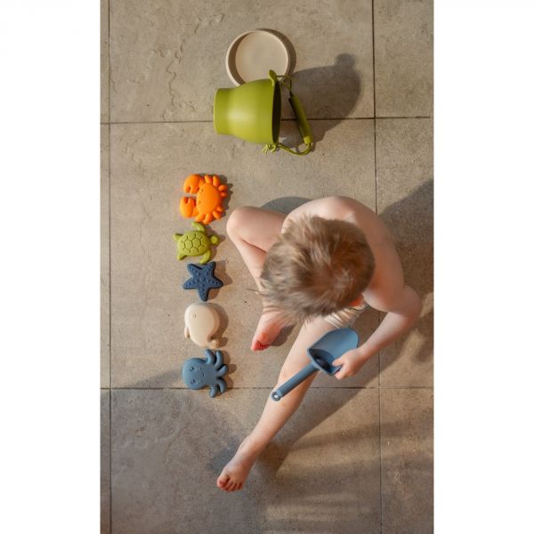 Coffret de jouets de plage en silicone - Animaux de la Mer - Filibabba