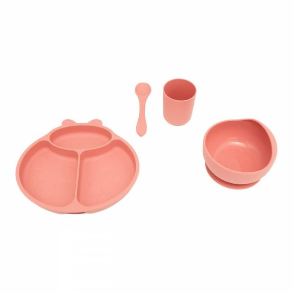 Coffret repas 4 pièces silicone Coccinelle