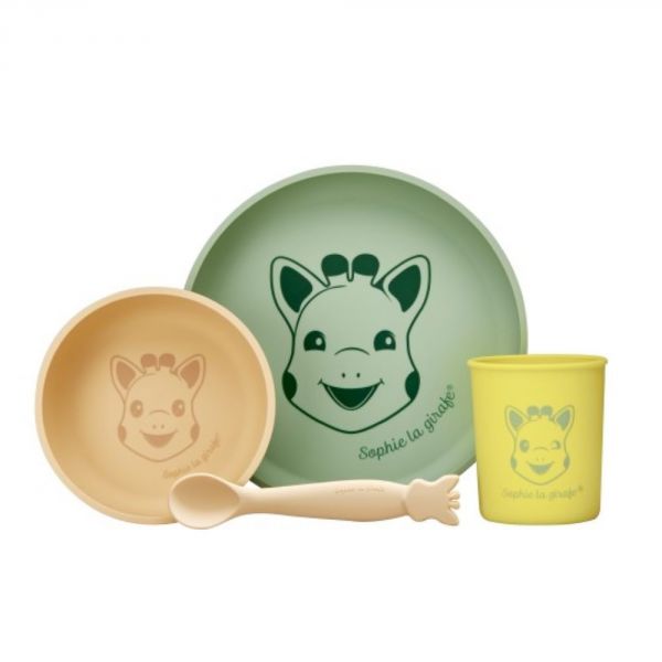 Coffret repas silicone Pastel Sophie la girafe