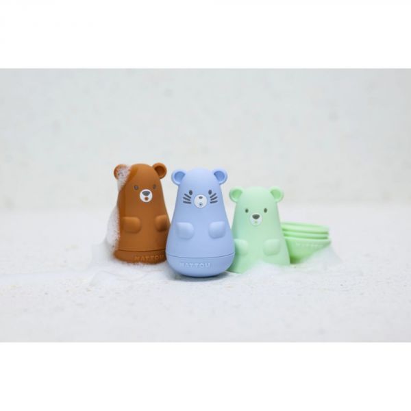 Set 3 aspergeurs bain silicone